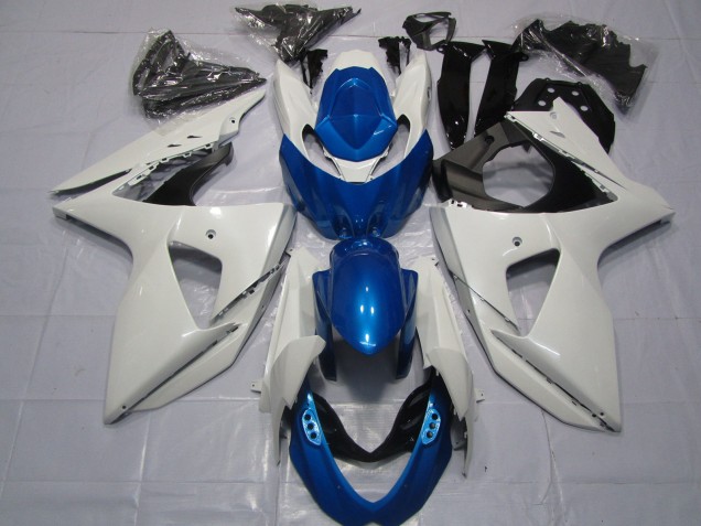 Weiß & Blau 2009-2016 GSXR 1000 Motorrad Verkleidung