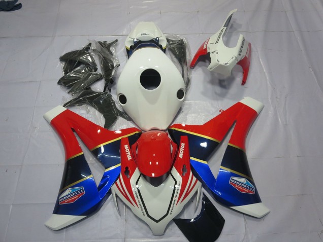 Weiß Blau & Rot 2008-2011 CBR1000RR Motorrad Verkleidung