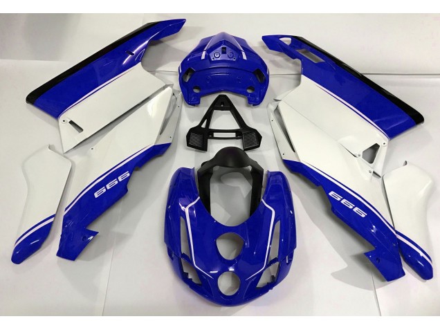 Weiß Blau & Schwarz 2003-2004 Ducati 749 999 Motorrad Verkleidung