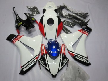 Weiß Carrera 2008-2011 CBR1000RR Motorrad Verkleidung