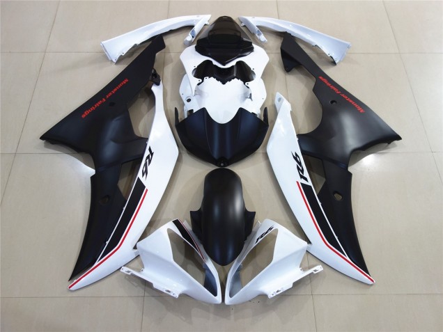 Weiß Mit Schwarz Custom OEM Stil 2008-2016 R6 Motorrad Verkleidung