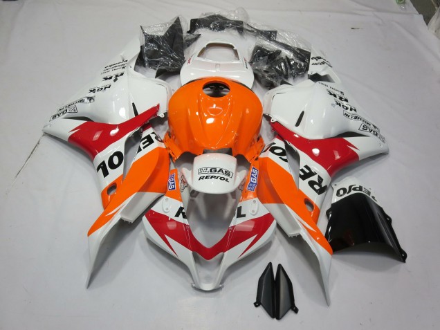 Weiß Orange Repsol 2009-2012 CBR600RR Motorrad Verkleidung