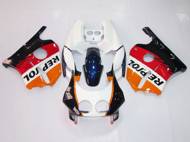 Weiß Repsol 1990-1998 CBR250RR Motorrad Verkleidung