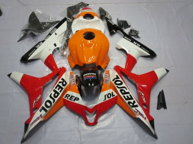 Weiß Repsol 2007-2008 CBR600RR Motorrad Verkleidung
