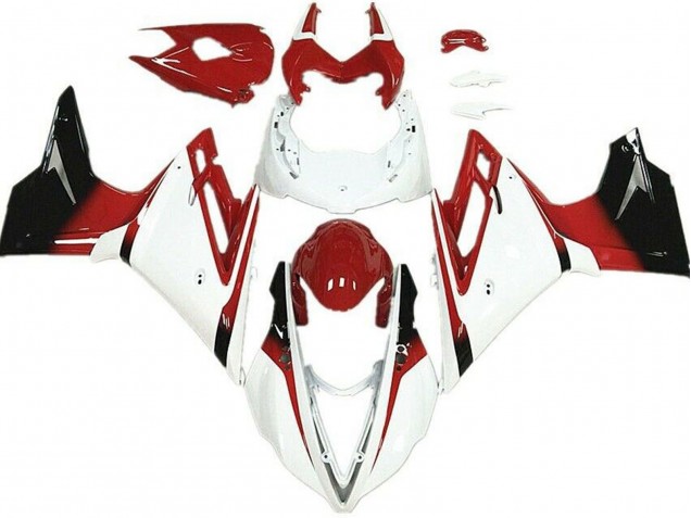 Weiß & Rot 2013-2016 Daytona 675 Motorrad Verkleidung