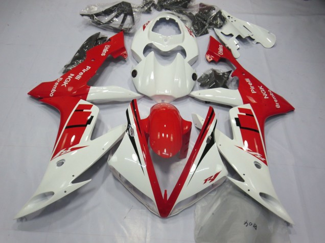 Weiß-Rot-Design 2004-2006 R1 Motorrad Verkleidung