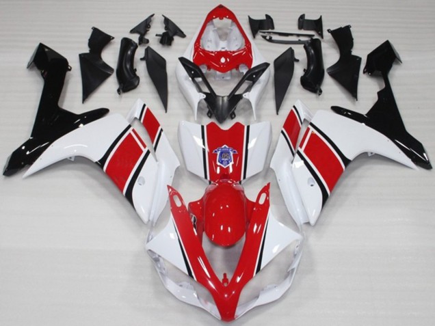 Weiß & Rot OEM Stil Glänzend 2007-2008 R1 Motorrad Verkleidung