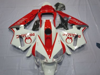 Weiß & Rot Pramac 2003-2004 CBR600RR Motorrad Verkleidung