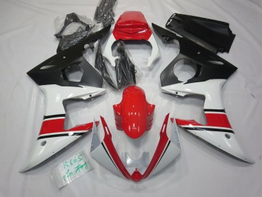 Weiß Rot & Schwarz 2005 R6 Motorrad Verkleidung