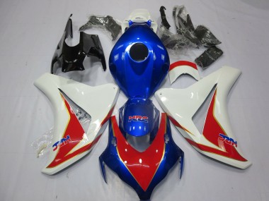 Weiß Rot & Tiefes Blau 2008-2011 CBR1000RR Motorrad Verkleidung