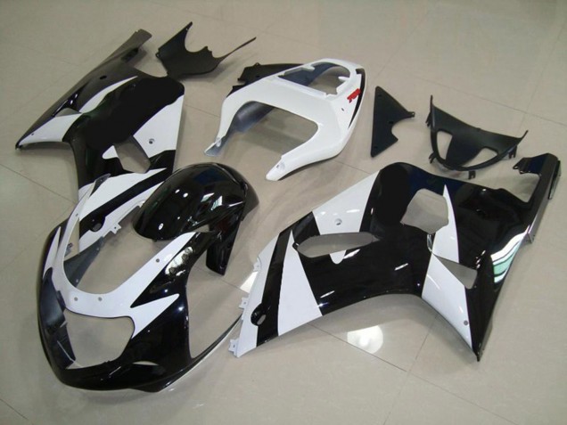 Weiß & Schwarz 2001-2003 GSXR 600-750 Motorrad Verkleidung