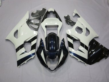 Weiß & Schwarz 2003-2004 GSXR 1000 Motorrad Verkleidung