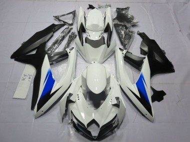 Weiß & Schwarz 2008-2010 GSXR 600-750 Motorrad Verkleidung