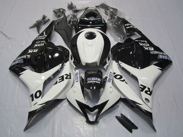 Weiß & Schwarz Repsol 2009-2012 CBR600RR Motorrad Verkleidung