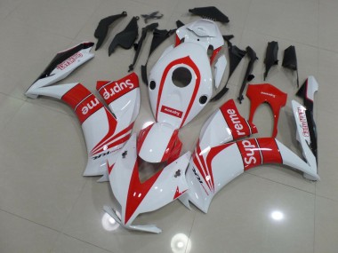 Weiß Supreme 2012-2016 CBR1000RR Motorrad Verkleidung