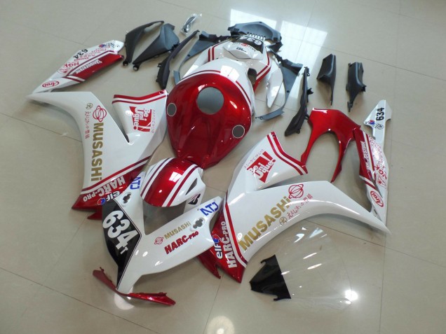 634 Weiß & Rot 2012-2016 CBR1000RR Motorrad Verkleidung 634 Weiß & Rot 2012-2016 CBR1000RR Motorrad Verkleidung
