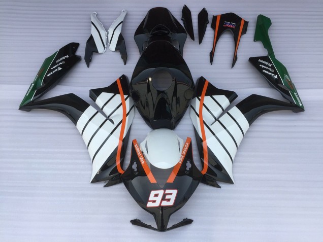93 Baracuda Weiß & Schwarz 2012-2016 CBR1000RR Motorrad Verkleidung 93 Baracuda Weiß & Schwarz 2012-2016 CBR1000RR Motorrad Verkleidung