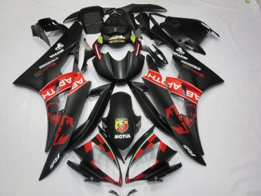 Abarth Matt Schwarz 2006-2007 R6 Motorrad Verkleidung