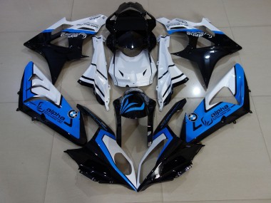 Alien Blau & Weiß 2009-2014 S1000RR Motorrad Verkleidung
