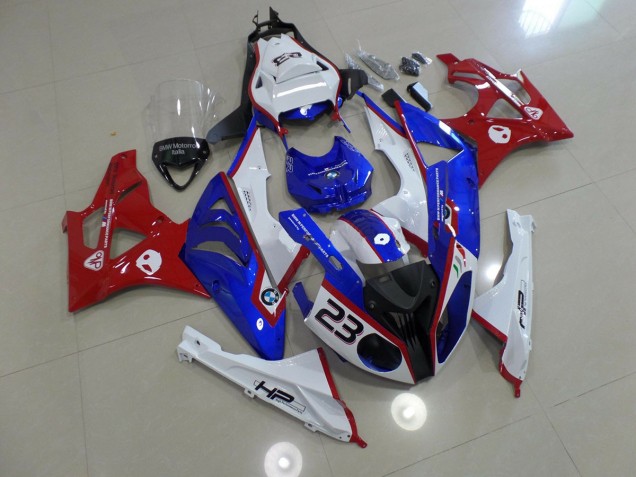Alien Blau & Weiß 2009-2014 S1000RR Motorrad Verkleidung