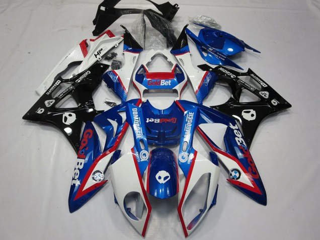 Alien Blau & Weiß 2009-2014 S1000RR Motorrad Verkleidung Alien Blau & Weiß 2009-2014 S1000RR Motorrad Verkleidung
