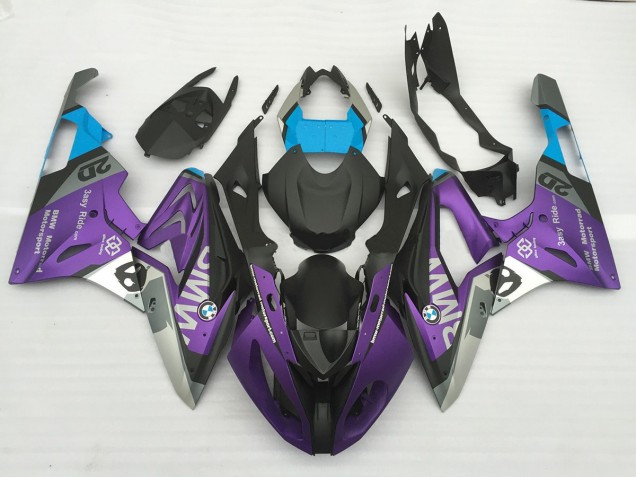 Alien Blau & Weiß 2009-2014 S1000RR Motorrad Verkleidung