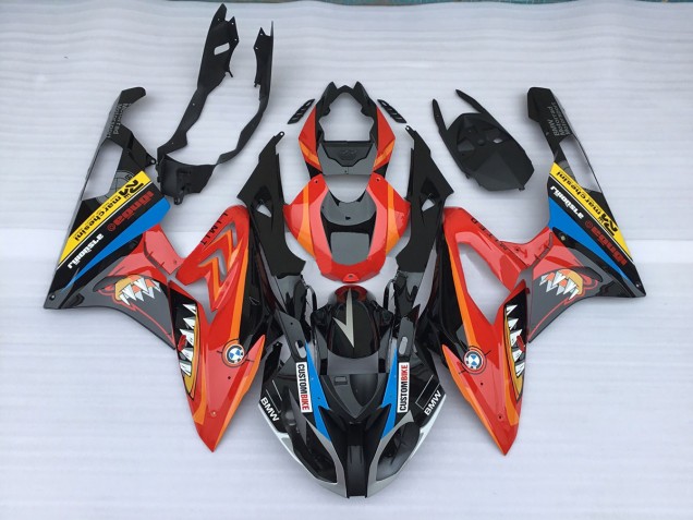 Alien Blau & Weiß 2009-2014 S1000RR Motorrad Verkleidung