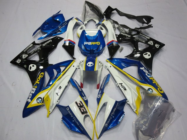 Alien Blau & Weiß 2009-2014 S1000RR Motorrad Verkleidung Alien Blau & Weiß 2009-2014 S1000RR Motorrad Verkleidung