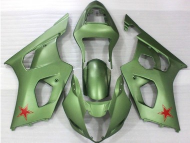 Armeegrün 2003-2004 GSXR 1000 Motorrad Verkleidung