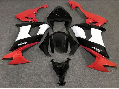 Aufkleber In Glänzendem Rot Schwarz & Weiß 2008-2010 ZX10R Motorrad Verkleidung
