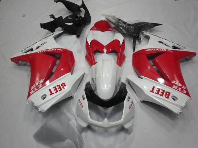 Beet Rot & Weiß 2008-2012 Ninja 250 Motorrad Verkleidung Beet Rot & Weiß 2008-2012 Ninja 250 Motorrad Verkleidung