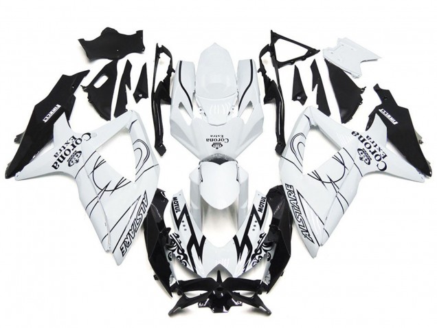 Benutzerdefiniert Corona Spezial Mit Weiß 2008-2010 GSXR 600-750 Motorrad Verkleidung