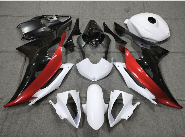 Benutzerdefiniert Rot Schwarz & Weiß 2008-2016 R6 Motorrad Verkleidung