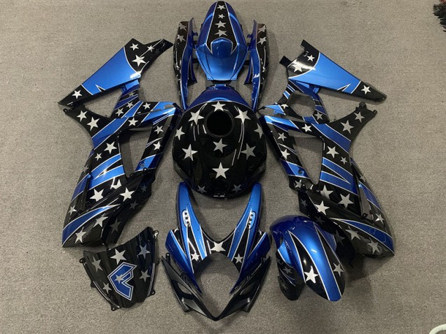 Benutzerdefinierter Perlenstern-Stil 2007-2008 GSXR 1000 Motorrad Verkleidung