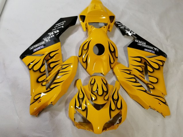 Benutzerdefiniertes Gelb Flame 2012-2016 CBR1000RR Motorrad Verkleidung