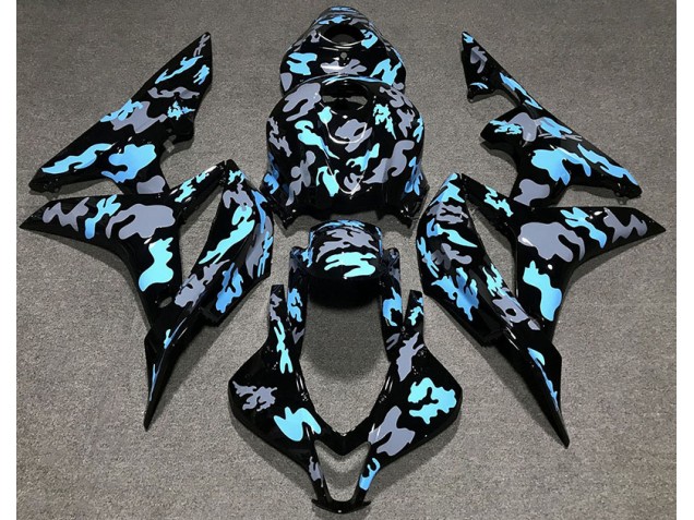 Benutzerdefiniertes Tarnung Blau 2007-2008 CBR600RR Motorrad Verkleidung
