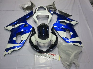 Blau & Weiß 2001-2003 GSXR 600-750 Motorrad Verkleidung