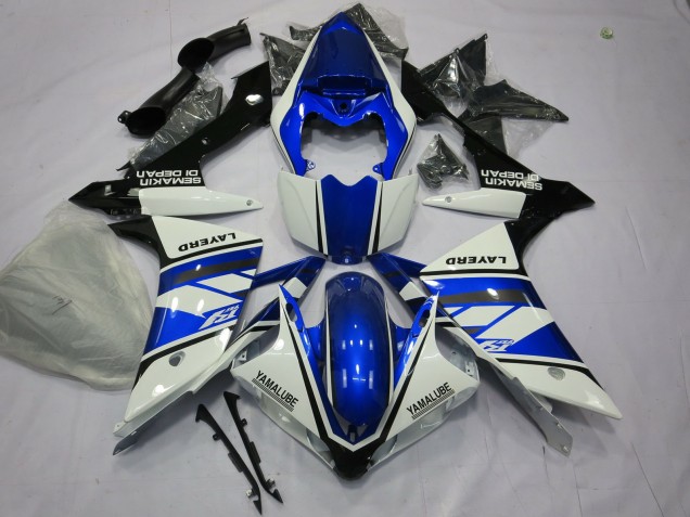 Blau & Weiß 2007-2008 R1 Motorrad Verkleidung Blau & Weiß 2007-2008 R1 Motorrad Verkleidung