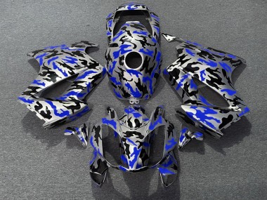 Blau Camo 2002-2012 VFR800 Motorrad Verkleidung