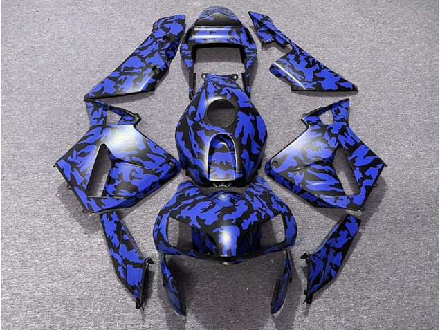 Blau Camo 2003-2004 CBR600RR Motorrad Verkleidung