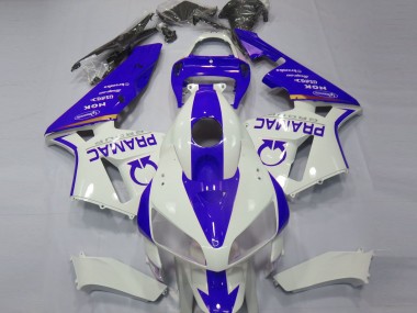 Blau & Weiß Custom 2005-2006 CBR600RR Motorrad Verkleidung