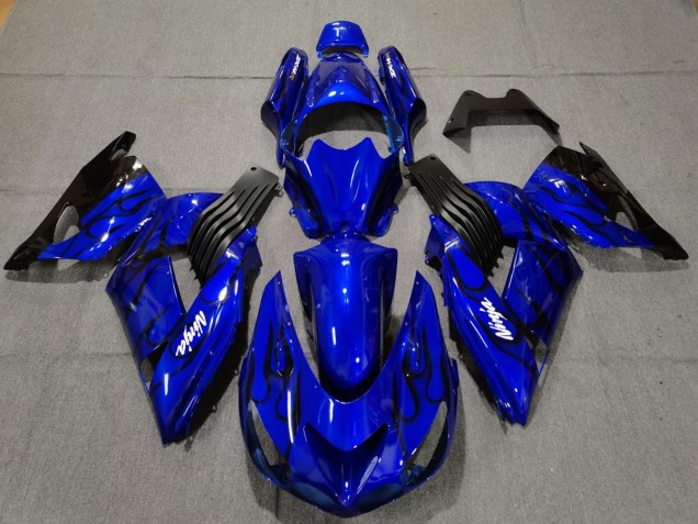 Blau Glänzend 2006-2011 ZX14R Motorrad Verkleidung