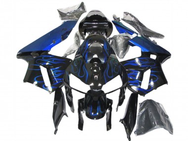 Blau Glänzend Flame 2005-2006 CBR600RR Motorrad Verkleidung