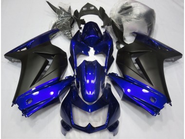 Blau & Matt Schwarz 2008-2012 Ninja 250 Motorrad Verkleidung
