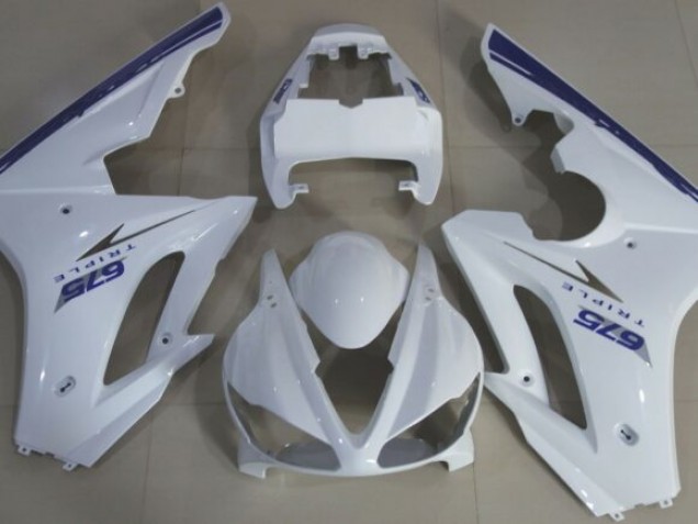 Blau Weiß OEM Stil 2009-2012 Daytona 675 Motorrad Verkleidung