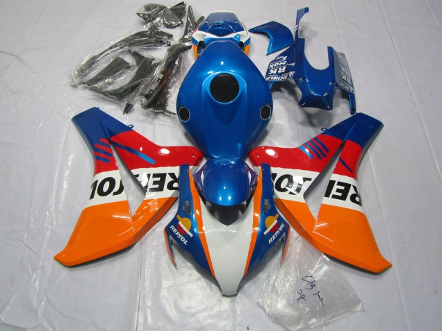 Blau Repsol & Rot 2008-2011 CBR1000RR Motorrad Verkleidung