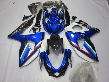 Blauweiß & Rot 2008-2010 GSXR 600-750 Motorrad Verkleidung