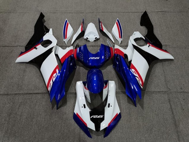 Blauweiß & Rot 2017-2021 R6 Motorrad Verkleidung