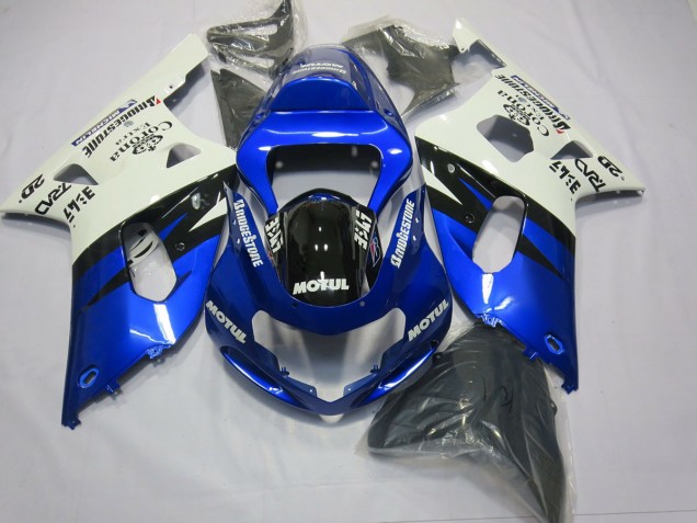 Blau & Schwarz 2001-2003 GSXR 600-750 Motorrad Verkleidung