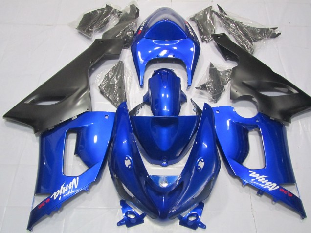 Blau & Schwarz 2005-2006 ZX6R Motorrad Verkleidung
